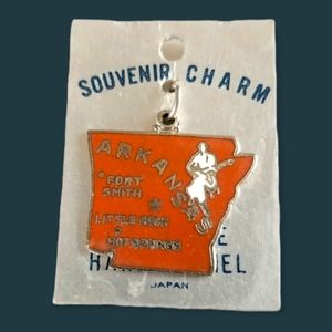 Vintage Japan Arkansas Cloisoinne Enamel Souvenir Charm